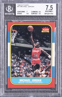 1986/87 Fleer Basketball High Grade Complete Set (132) Plus Stickers Set (11)